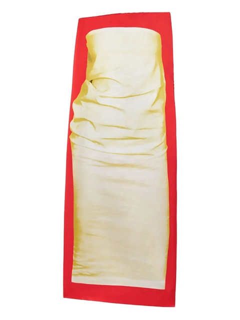 LOEWE bustier print dress - Neutrals - zdjęcie produktu nr 1