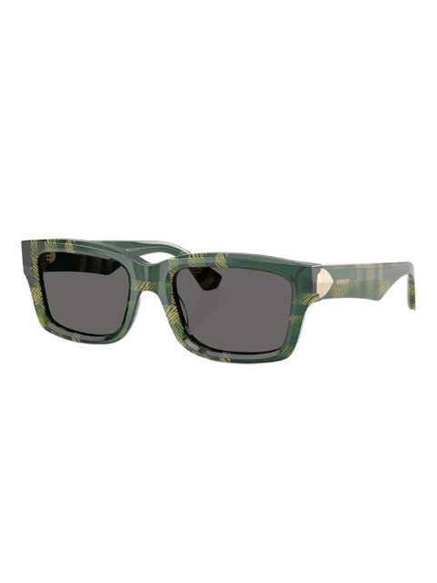Burberry Eyewear BE 4443 check-pattern square sunglasses - Green - zdjęcie produktu nr 2