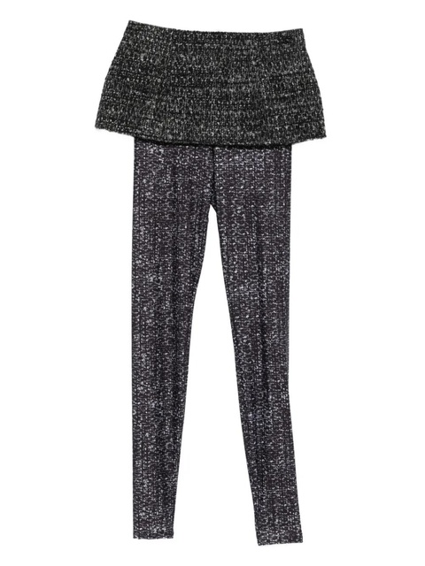 Diesel textured-panelled leggings - Grey - zdjęcie produktu nr 1