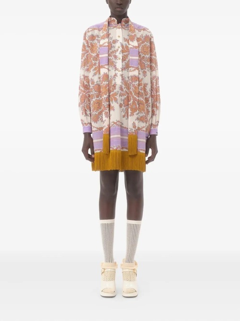 Valentino Garavani paisley-print mini dress - White - zdjęcie produktu nr 2