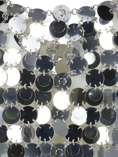 Rabanne Sparkle disc-embellished dress - Silver - zdjęcie produktu nr 2