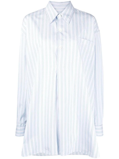 OUR LEGACY striped oversized long-sleeve shirt - Blue - zdjęcie produktu nr 1