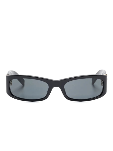 Saint Laurent logo rectangular sunglasses - Black - zdjęcie produktu nr 1