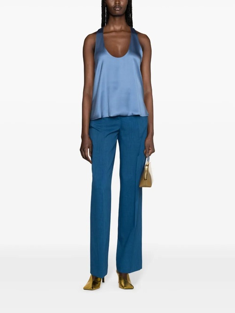 Tory Burch tailored melange trousers - Blue - zdjęcie produktu nr 1