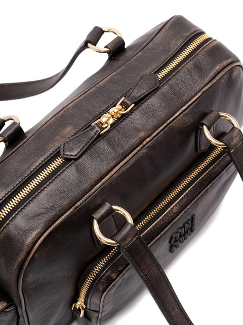 Miu Miu top-handle zip-fastening shoulder bag - Brown - zdjęcie produktu nr 2