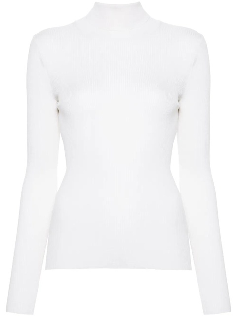 Maje roll-neck wool-silk sweater - Neutrals - zdjęcie produktu nr 1