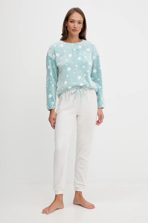 women'secret komplet piżamowy damska kolor niebieski 4752554 - zdjęcie produktu nr 1