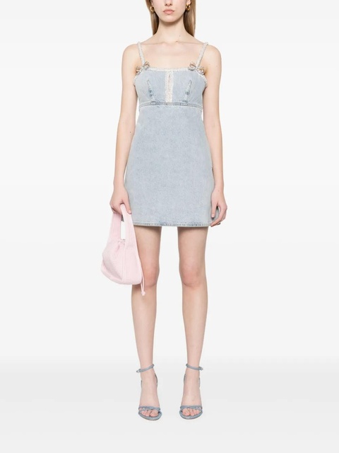 Self-Portrait denim mini dress - Blue - zdjęcie produktu nr 2
