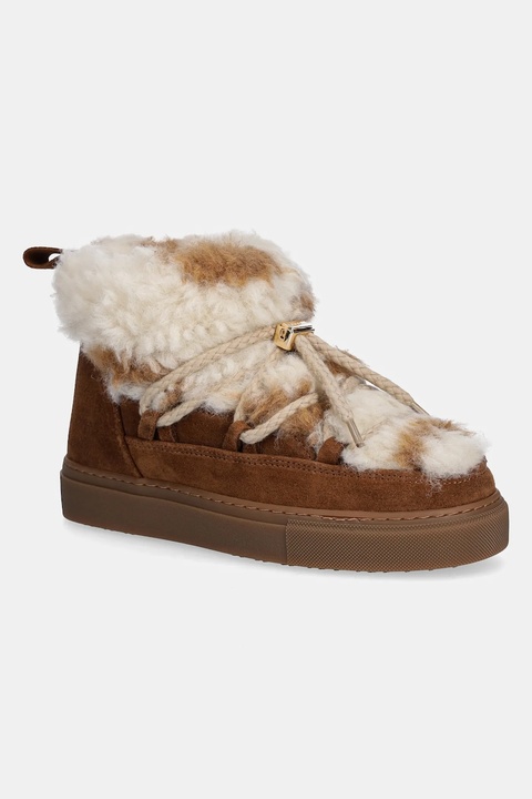 Inuikii śniegowce zamszowe Teddy Low kolor brązowy 1001.001.0321.106 - zdjęcie produktu nr 1