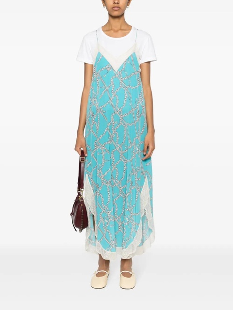 Zadig&Voltaire Ristyl logo-print maxi dress - Blue - zdjęcie produktu nr 1