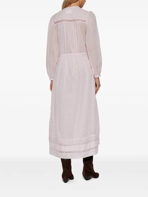 MARANT ÉTOILE openwork-lace midi dress - Pink - zdjęcie produktu nr 2