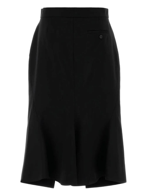 Alexander McQueen wool split-front skirt - Black - zdjęcie produktu nr 1
