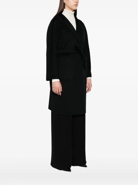 Max Mara belted wrap cashmere coat - Black - zdjęcie produktu nr 2