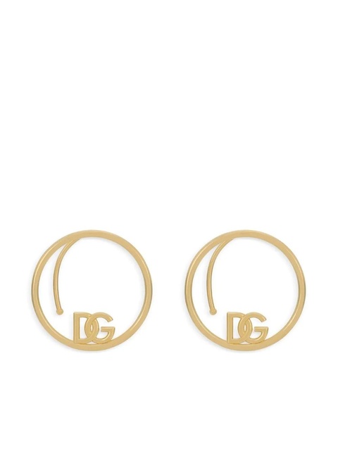 Dolce & Gabbana DG logo hoop earrings - Gold - zdjęcie produktu nr 1