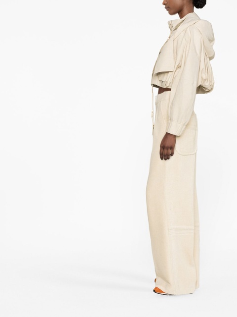 Jacquemus wide-leg flared trousers - Neutrals - zdjęcie produktu nr 2