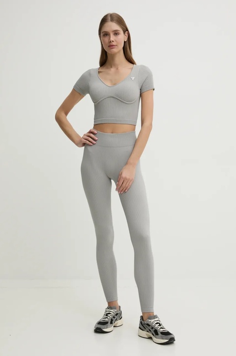 Guess legginsy MARTINA damskie kolor szary gładkie V5RB07 Z3KH0 - zdjęcie produktu nr 2
