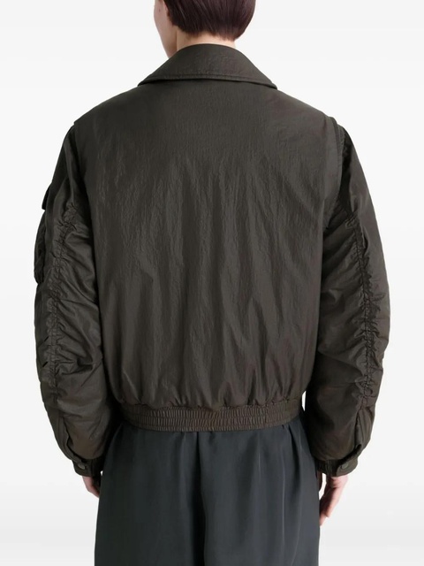 LEMAIRE detachable-collar puffer jacket - Brown - zdjęcie produktu nr 2