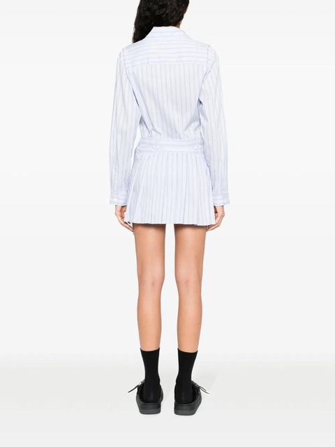 AMBUSH striped cotton-blend shirtdress - Blue - zdjęcie produktu nr 2