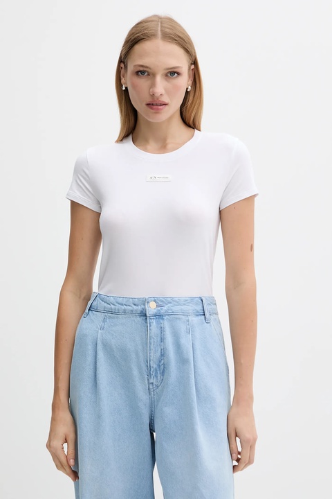 Armani Exchange t-shirt damski kolor biały XW001362 AF16294 - zdjęcie produktu nr 1