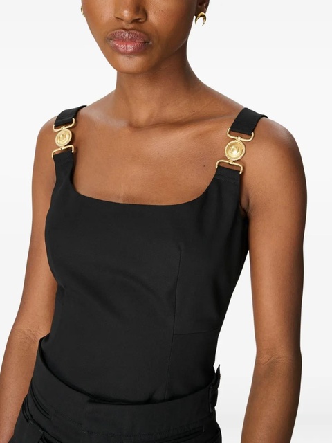Marine Serre chain-detail sleeveless top - Black - zdjęcie produktu nr 2
