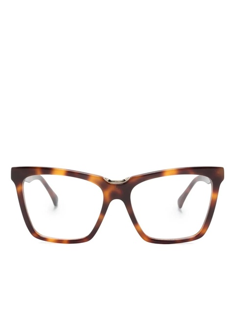 Max Mara Eyewear tortoiseshell-effect cat-eye frame glasses - Brown - zdjęcie produktu nr 2