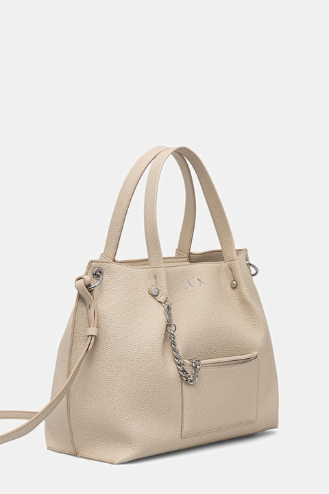 Armani Exchange torebka kolor beżowy XW001211 AF15625 - zdjęcie produktu nr 2