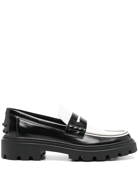 Tod's two-tone loafers - Black - zdjęcie produktu nr 1