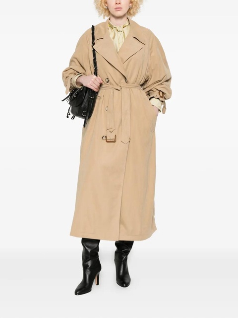 ISABEL MARANT belted double-breasted trench coat - Neutrals - zdjęcie produktu nr 1