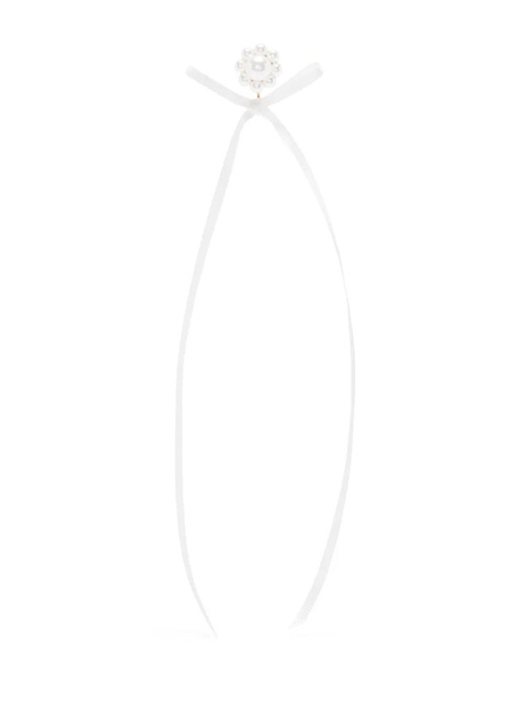 Simone Rocha bow ribbon stud earrings - Gold - zdjęcie produktu nr 1