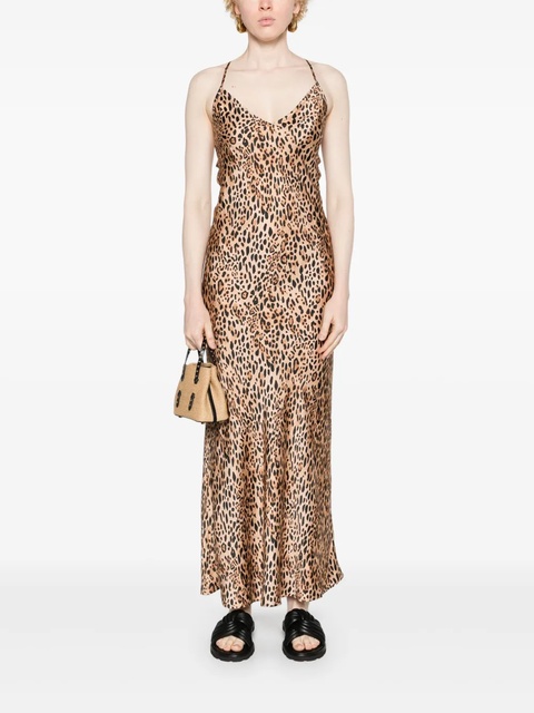 MC2 Saint Barth Eydis leopard-print slip maxi dress - Neutrals - zdjęcie produktu nr 2