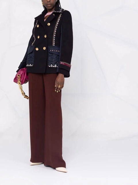 Valentino Garavani double-breasted embellished jacket - Blue - zdjęcie produktu nr 2