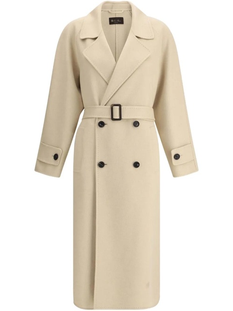 Loro Piana double-breasted belted coat - Brown - zdjęcie produktu nr 1