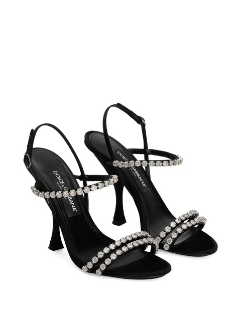 Dolce & Gabbana crystal-embellished sandals - Black - zdjęcie produktu nr 2
