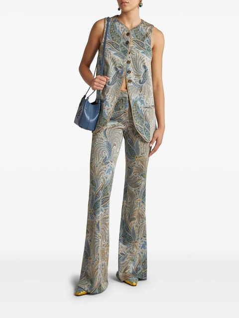 ETRO paisley-jacquard trousers - Blue - zdjęcie produktu nr 2