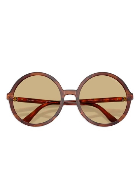 Miu Miu Eyewear round-frame sunglasses - Brown - zdjęcie produktu nr 1