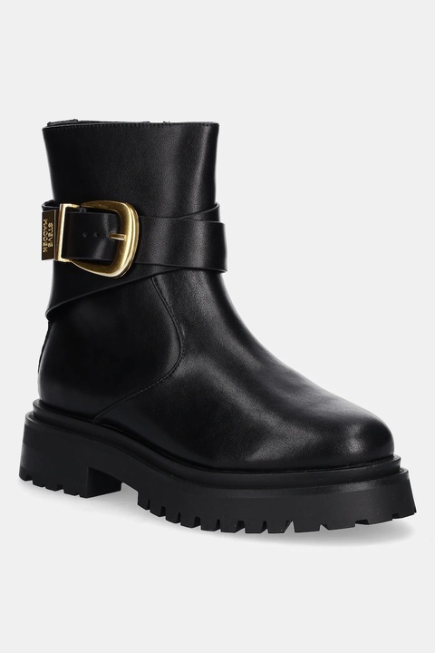 Steve Madden botki skórzane Lexs damskie kolor czarny na platformie 11003593 - zdjęcie produktu nr 1