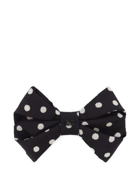 GANNI polka dot-bow hair clip - Black - zdjęcie produktu nr 1