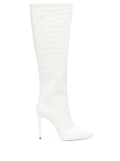 Paris Texas 110mm leather stiletto boots - White - zdjęcie produktu nr 1