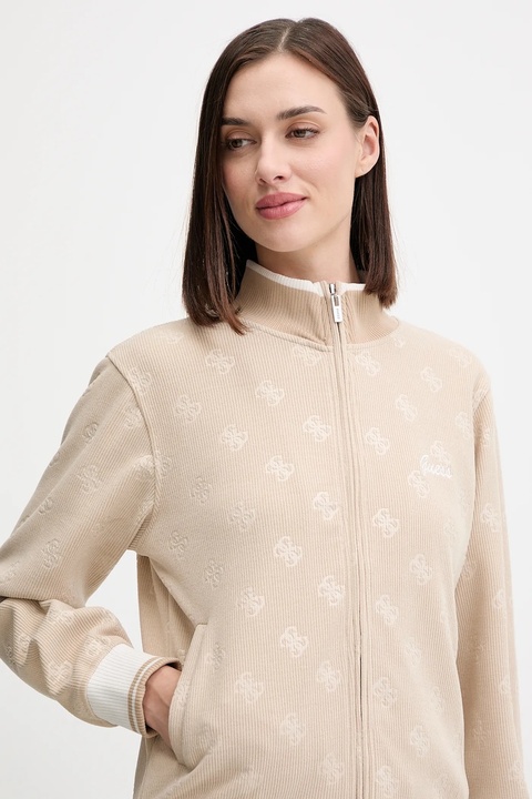Guess bluza PAULINA damska kolor beżowy wzorzysta V5BQ01 K1902 - zdjęcie produktu nr 2