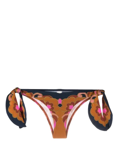 ZIMMERMANN Acadian Scarf floral-print bikini bottoms - Blue - zdjęcie produktu nr 1