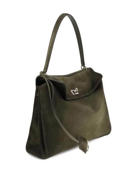 Balenciaga medium Rodeo top-handle suede shoulder bag - Green - zdjęcie produktu nr 2