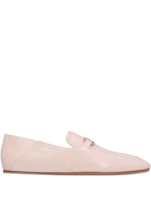 Ferragamo bar-detail leather loafers - Pink - zdjęcie produktu nr 1