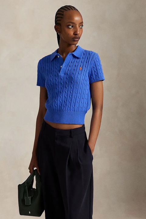 Polo Ralph Lauren sweter bawełniany damski kolor niebieski lekki 211972118 - zdjęcie produktu nr 1