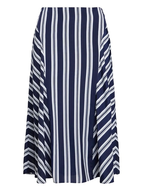 Lauren Ralph Lauren striped midi skirt - Blue - zdjęcie produktu nr 1