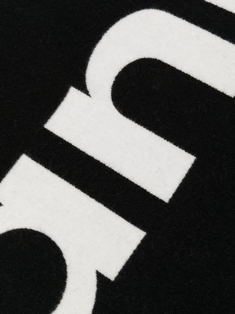 Rabanne logo-print two-tone scarf - Black - zdjęcie produktu nr 2