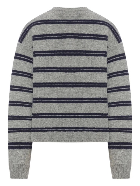 Miu Miu striped-pattern cardigan - Grey - zdjęcie produktu nr 2