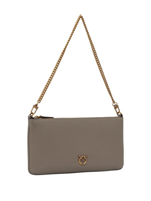 PINKO Horizontal flat logo-detail shoulder bag - Grey - zdjęcie produktu nr 2