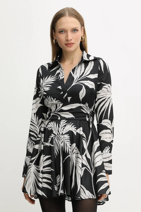 Guess sukienka CONCETTA kolor czarny mini rozkloszowana W5YK00 WF1T2 - zdjęcie produktu nr 1