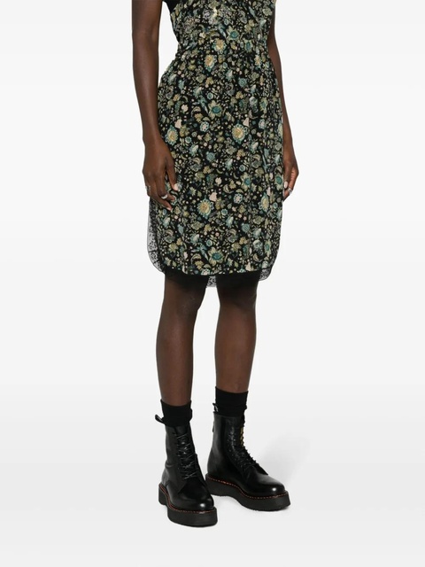 Zadig&Voltaire Bali floral-print midi skirt - Black - zdjęcie produktu nr 1