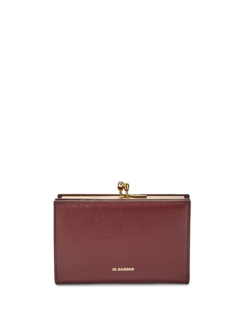 Jil Sander Goji logo-stamp leather purse - Red - zdjęcie produktu nr 1
